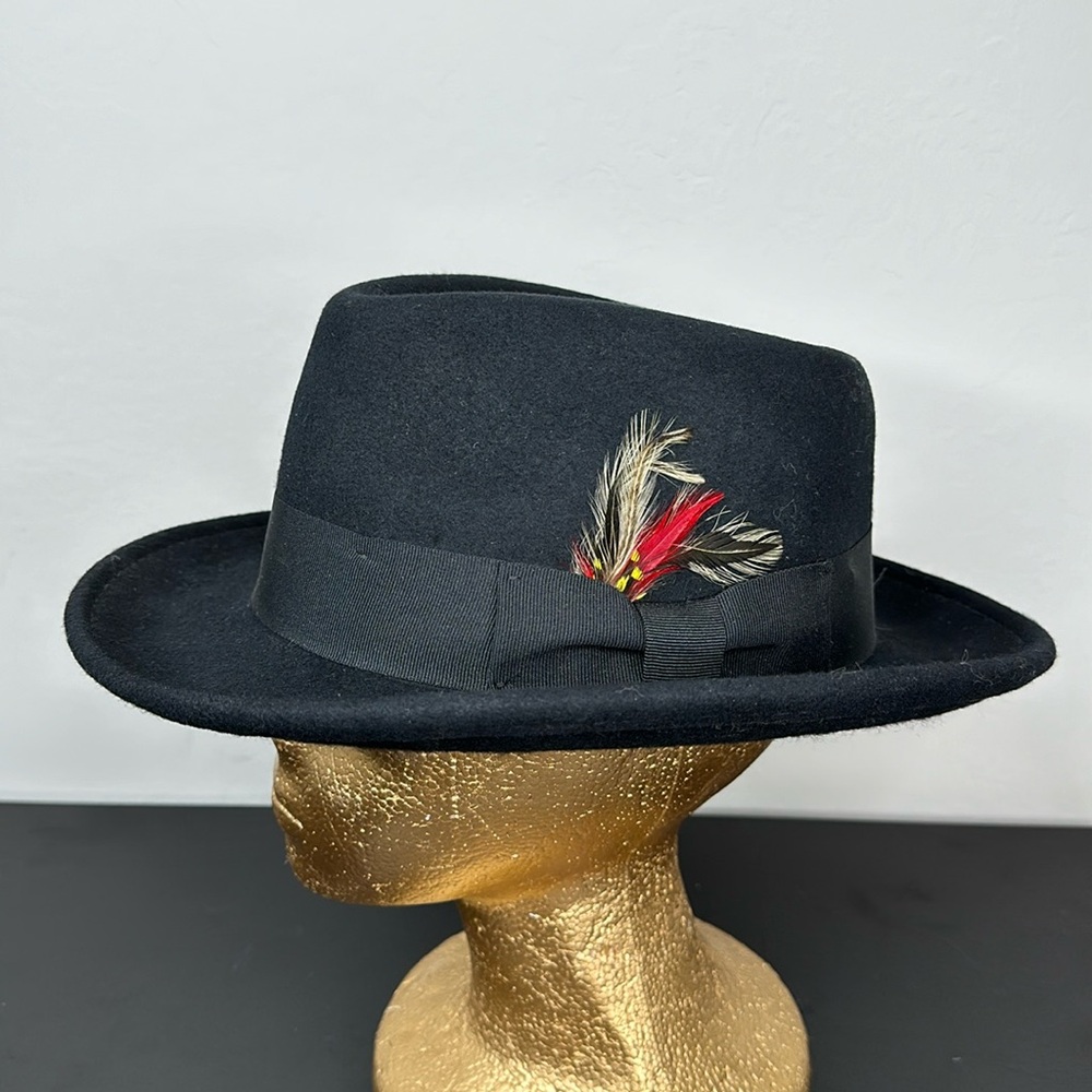 Hats In The Belfry Black Wool Hat Gangster - The Goods